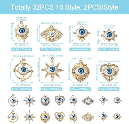 Miniatura 3 de Dijes contra el mal de, Platino Diamante de imitación, Diamante de Imitación