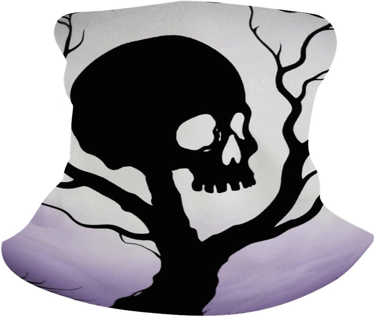 Gothic Skull Tree Neck Gaiter for Men Women Upf 50+ Sun Protection Balaclava Face Mask Cover Moisture Wicking & Quick Dry Neckerchief Seamless Ski Mask Sports Headscarf for Cycling Hiking
