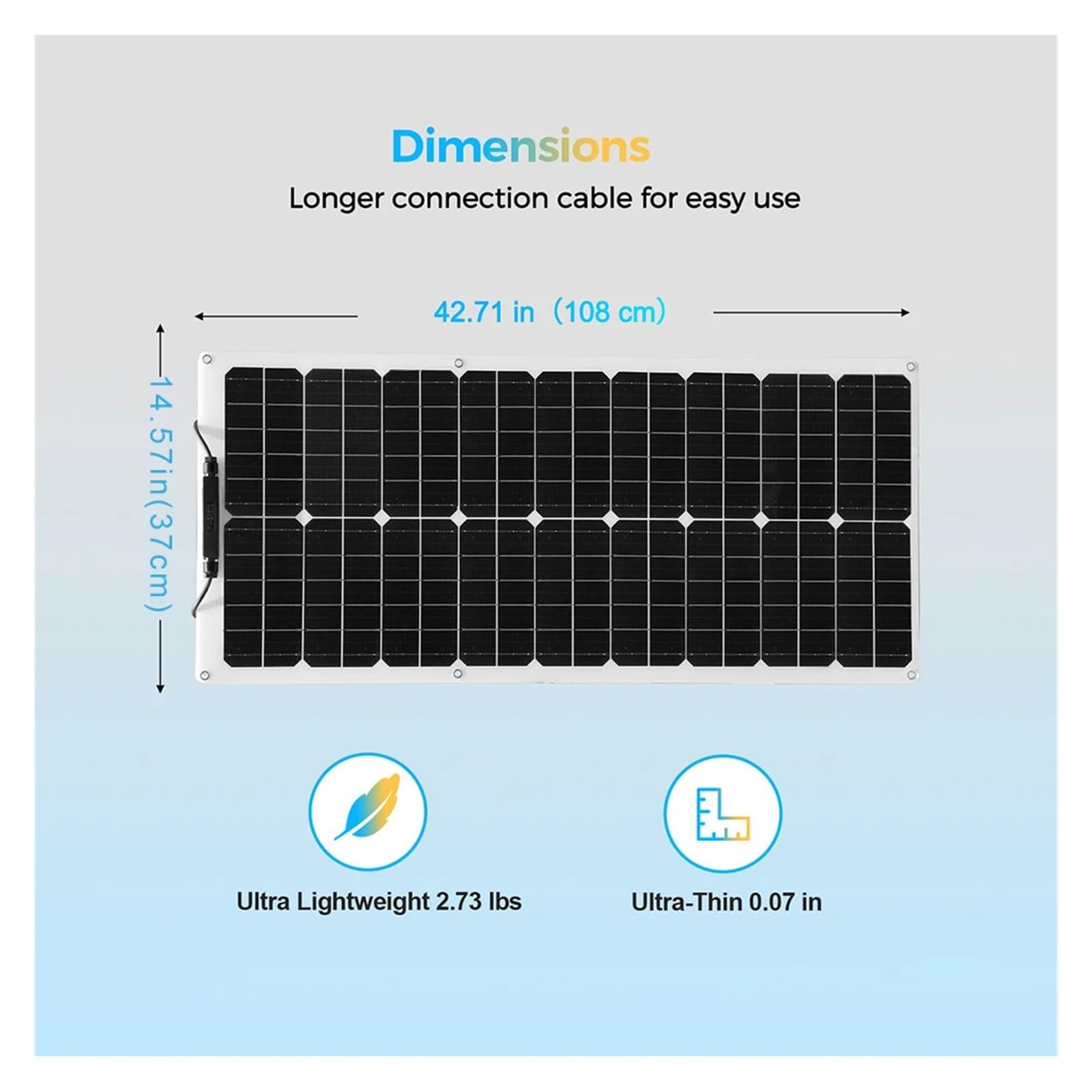 Pannello Solare Flessibile Da 50 W/100 W/120 W/240 W 12 V
