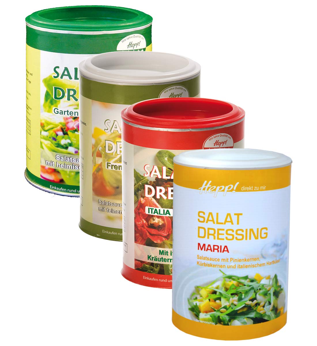 Salatdressing Set, feine Salatsoßen 4x 200g