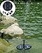 Alisabler Solar Power Fountain, Solar Panel Water Floating Fountain Pump Kit for Bird Bath Fish Tank Small Pond Garden Decoration