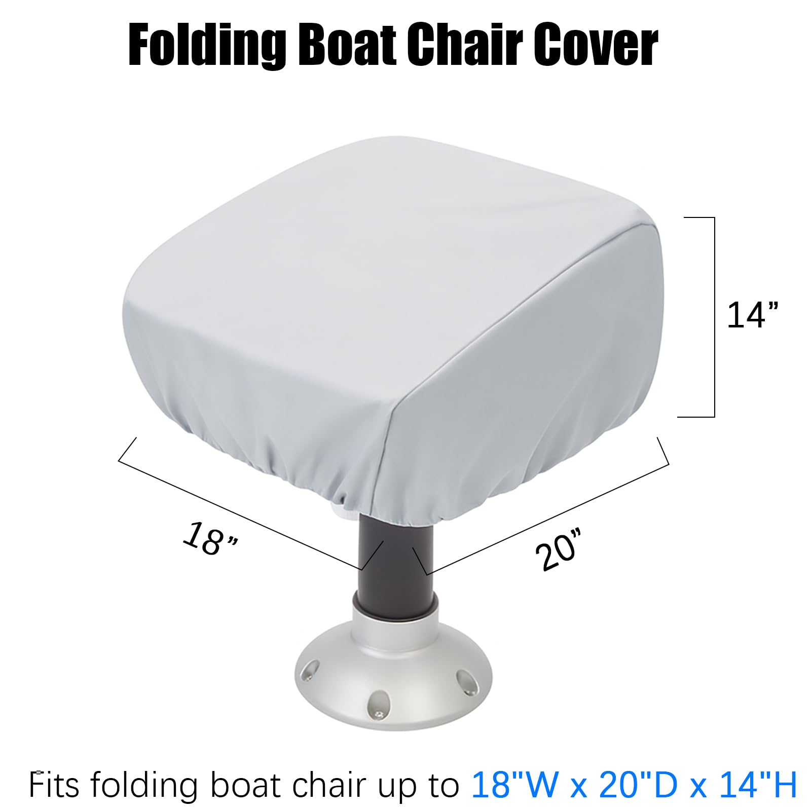 Paquet De 2 Housses De Siège De Bateau, Housses De Siège De Chaise De Banc De Capitaine De Ponton Impermeables Exterieur Protecteurs De Chaise 97100698