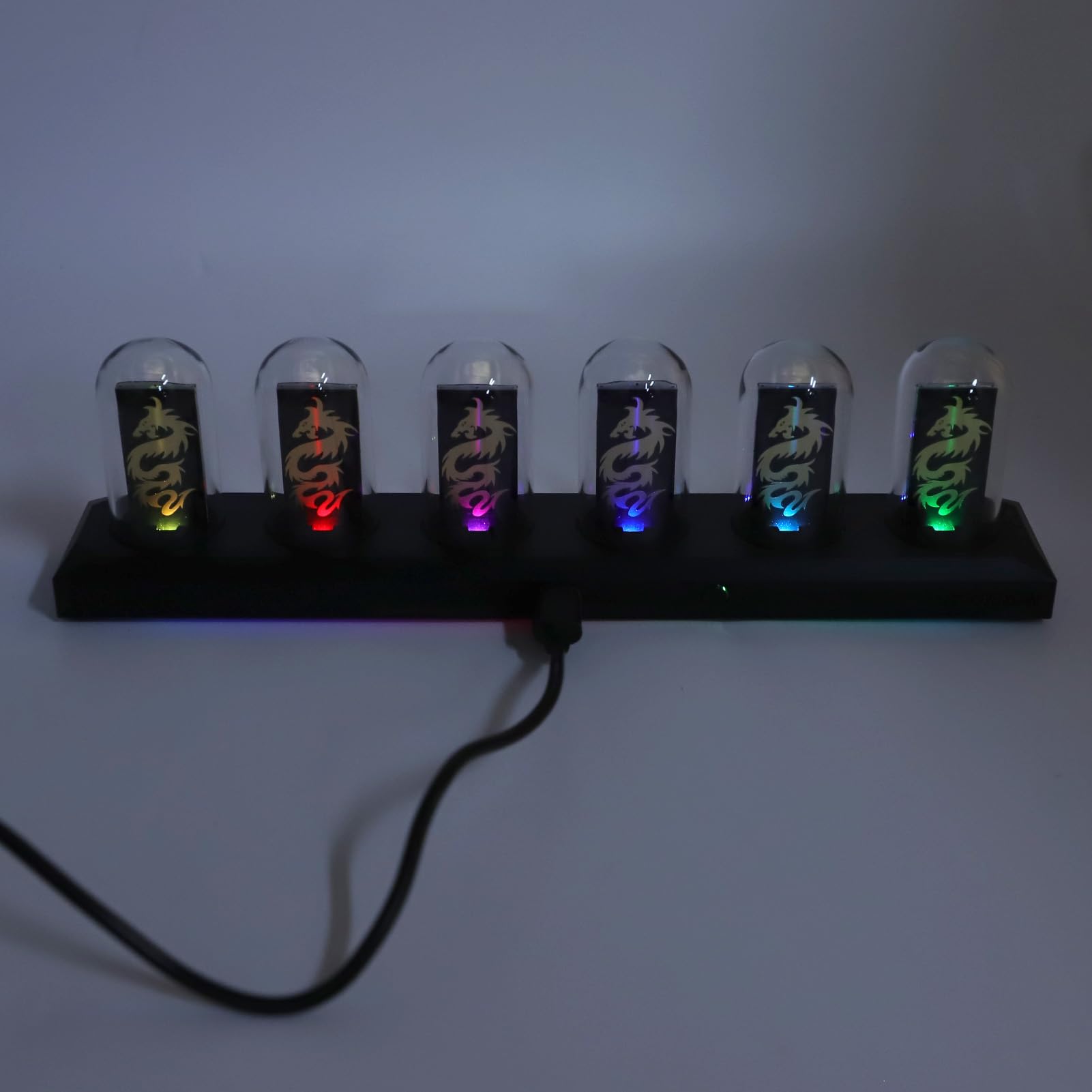 Brrnoo Orologio Tubolare RGB con Illuminazione RGB Personalizzabile,