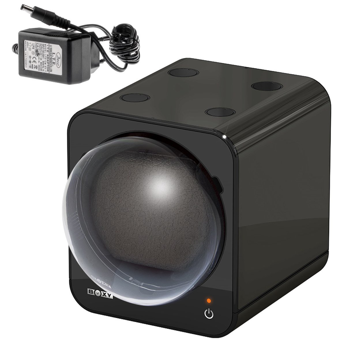 Boxy Fancy Uhrenbeweger schwarz PRO1 mit Netzadapter