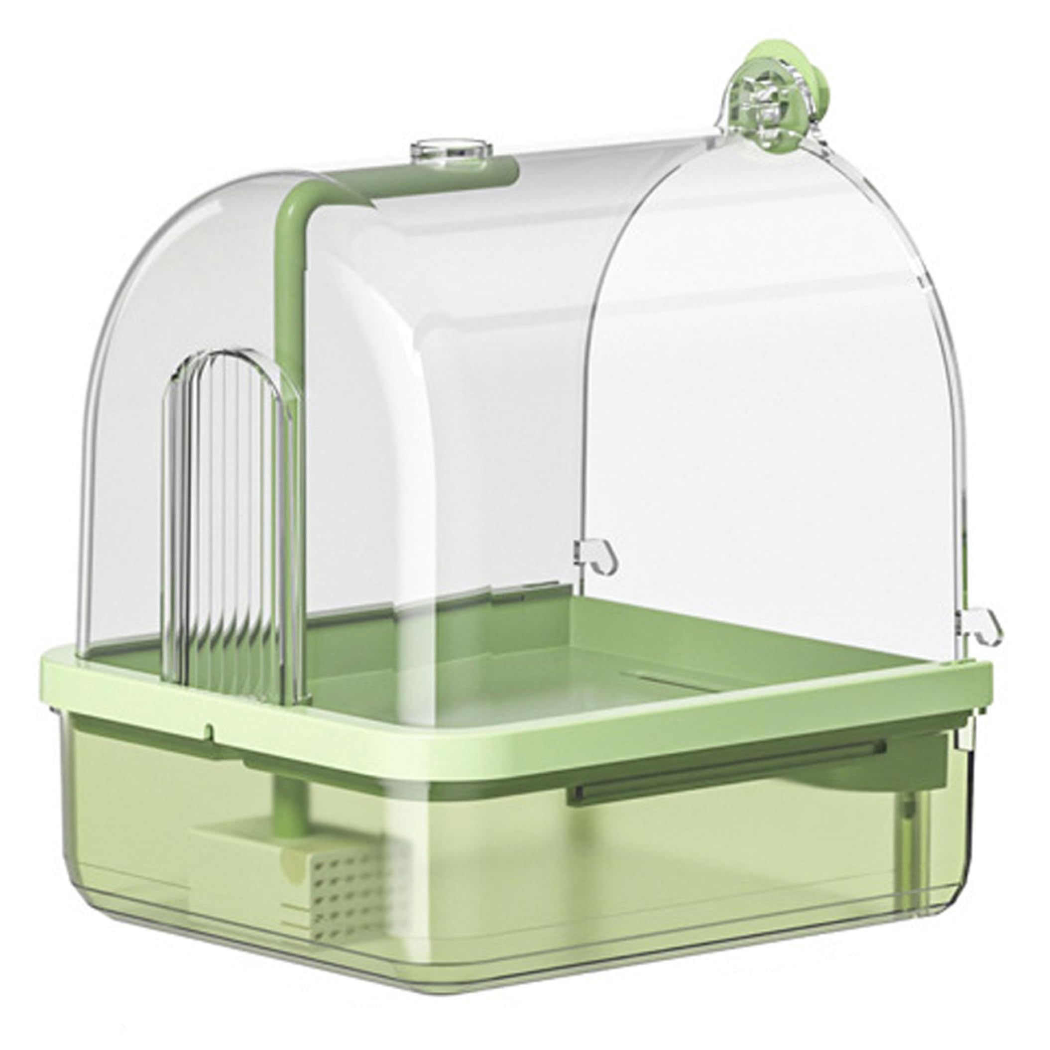 Baño automático para pájaros en jaula para loros domésticos pequeños