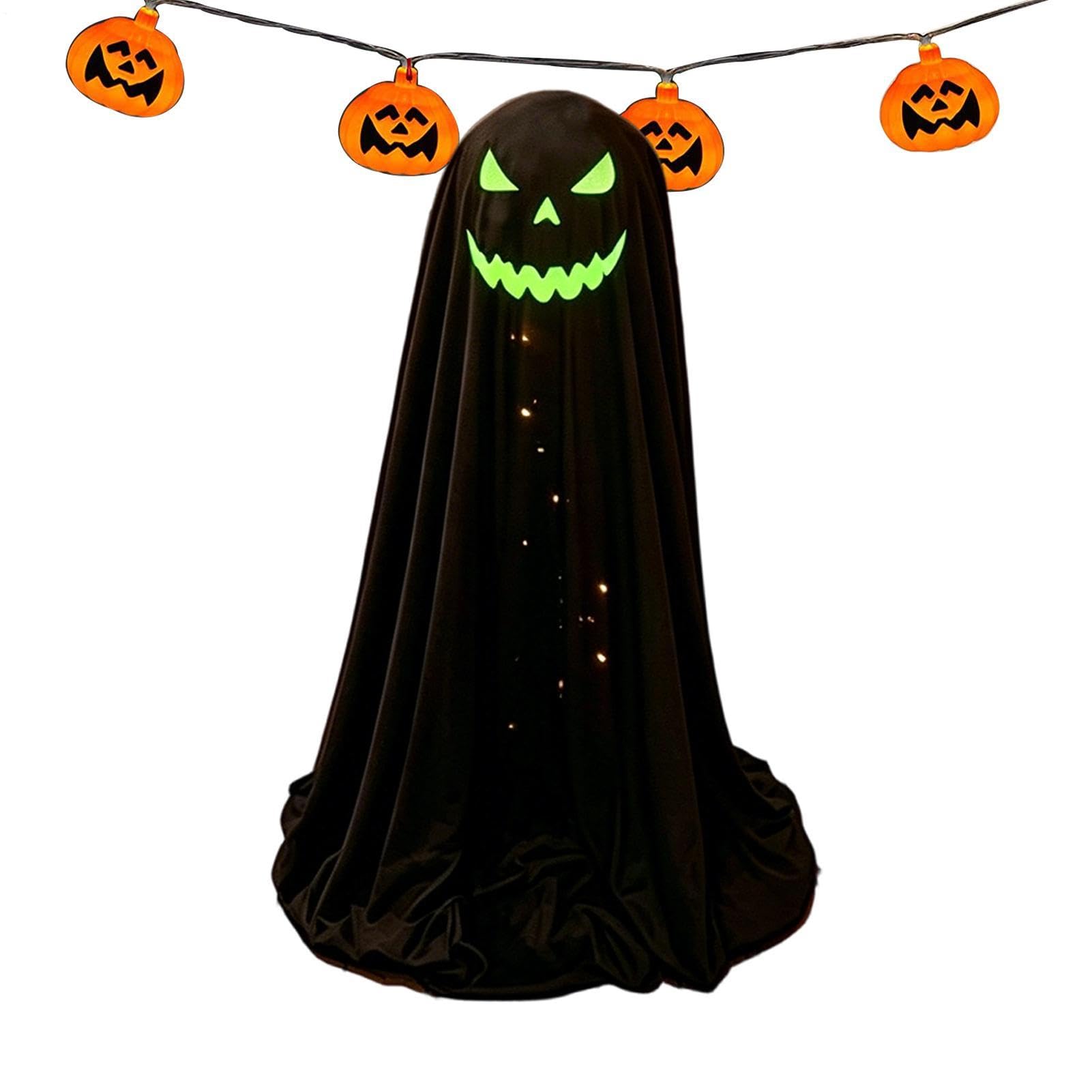 Figurine fantôme d'Halloween effrayante au design suspendu pour jardin et cour