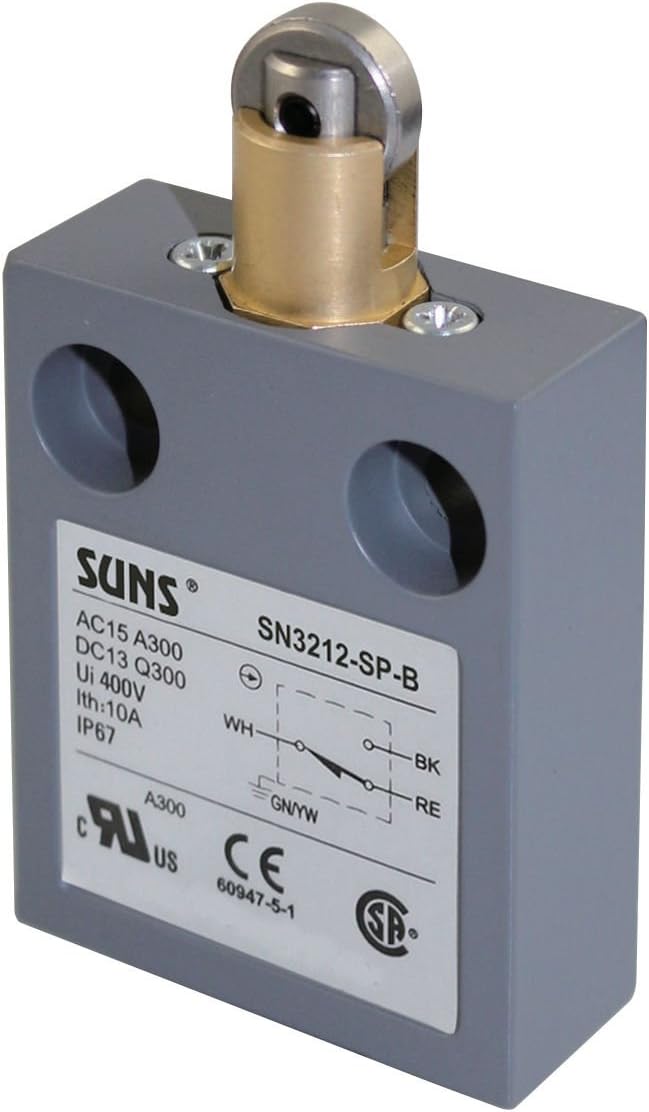 SN3212-SP-B3 Roller Plunger Compact Limit Switch w/ 3m Cable (Bottom Exit)