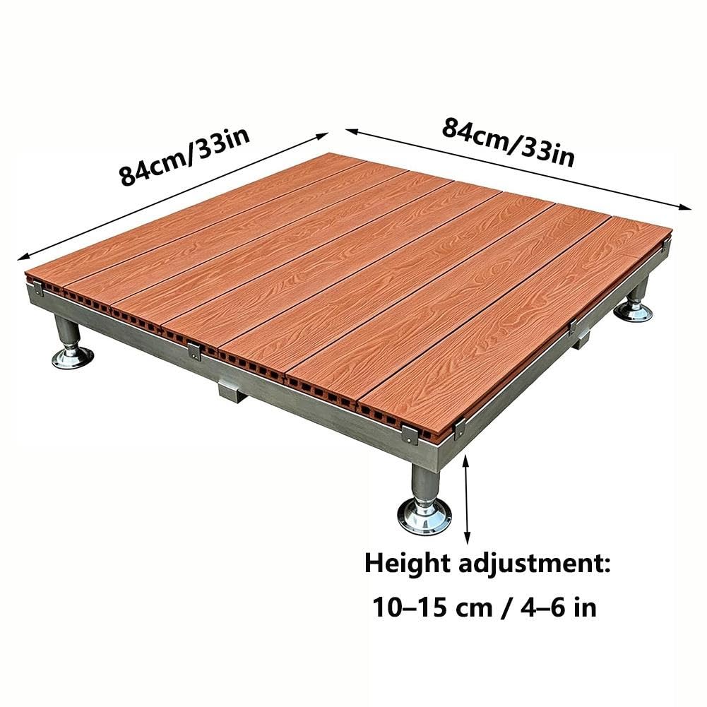 Plataforma Modular Elevados de Madera Compuesta, Kit de Cubierta Flotante