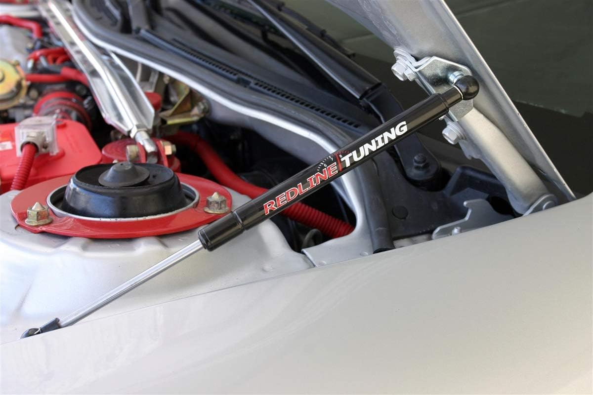 Redline Tuning 21-30002-02 Hood QuickLIFT Plus System Compatible with (Mitsubishi Eclipse & Dodge Stratus & Chrysler Sebring Coupe) 2000-2005 (All Black Components)