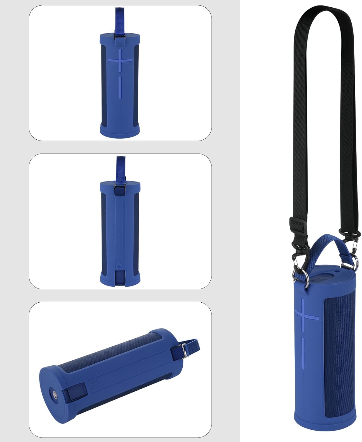 TXEsign Silicone Case Cover for Ultimate Ears MEGABOOM 3 Portable Speaker, Travel Protective Cover Carrying Pouch w Handle Adjustable Shoulder Strap (Lagoon Blue)