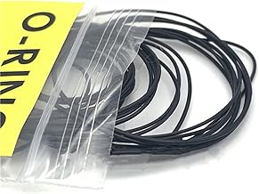 Generic Kit de joints toriques de rechange de 0,6 mm, joints toriques étanches en caoutchouc pour montre arrière, outils de réparation pour dos de montre, taille 13 à 40 mm