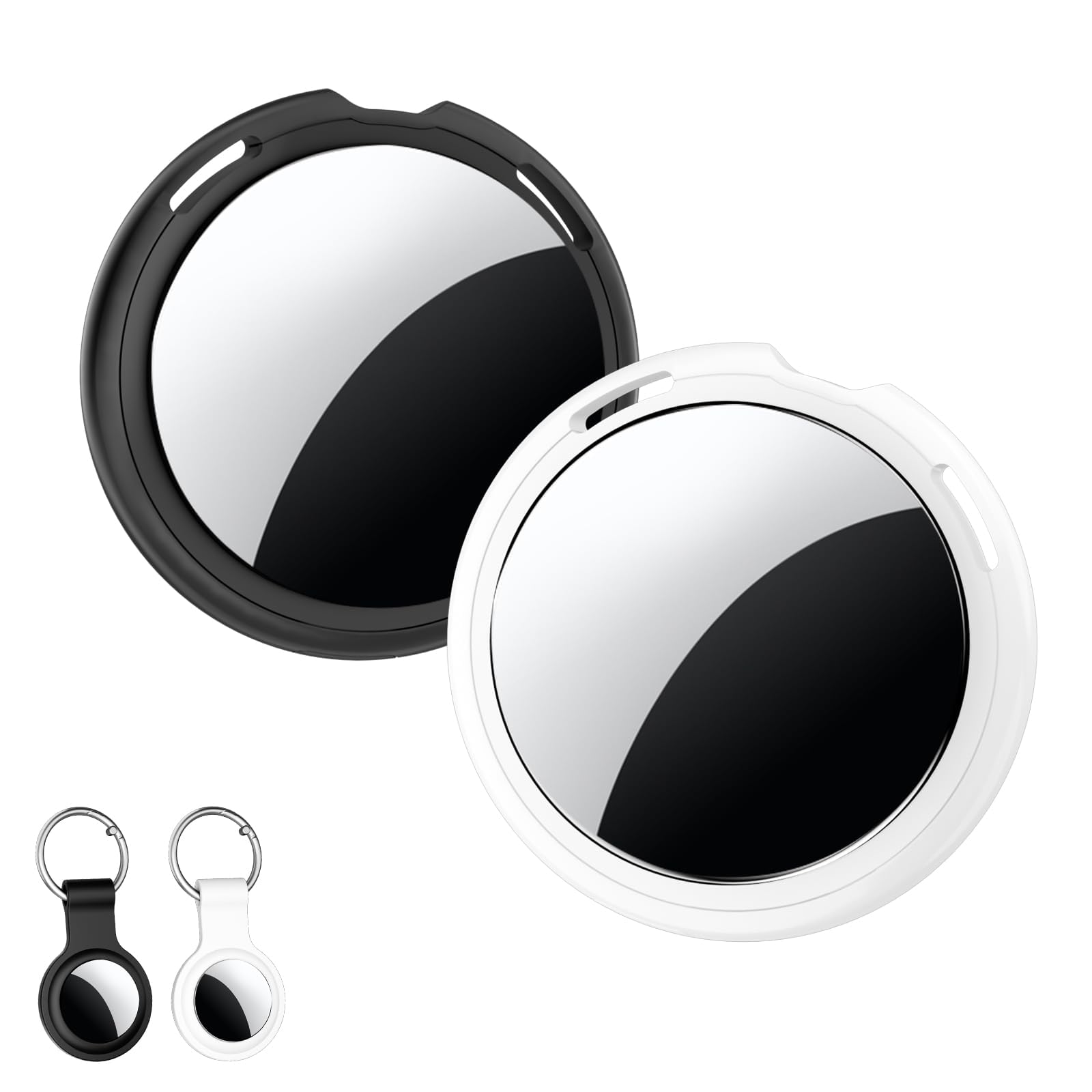 2 Pack Item Finders Tracker Tag[Apple MFi Certified] Works with Apple Find My (iOS Only) Air Bluetooth Smart Tag Key Finder with Sound Waterproof Worldwide Network Tracking for Dog Wallet Luggage Pets