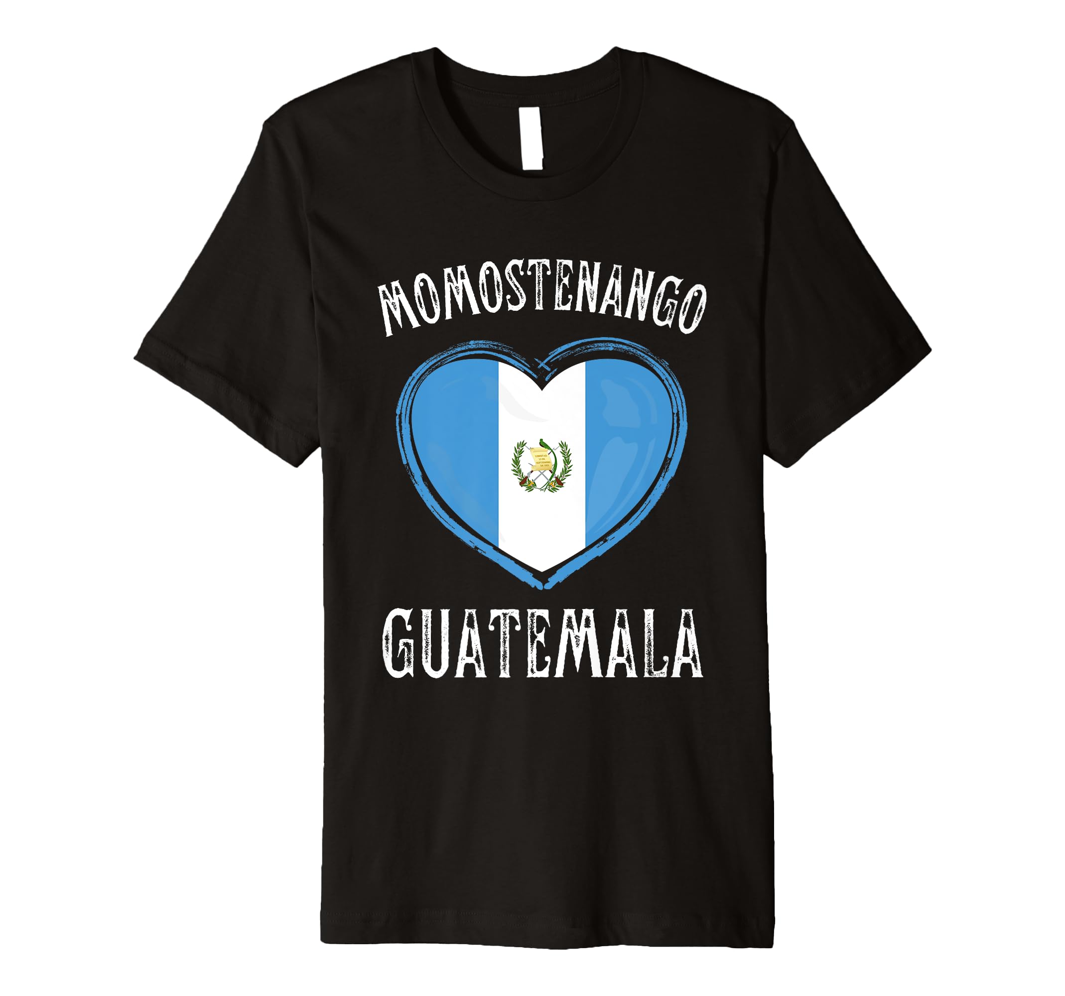Guatemala Flag Heart Momostenango City Premium T-Shirt