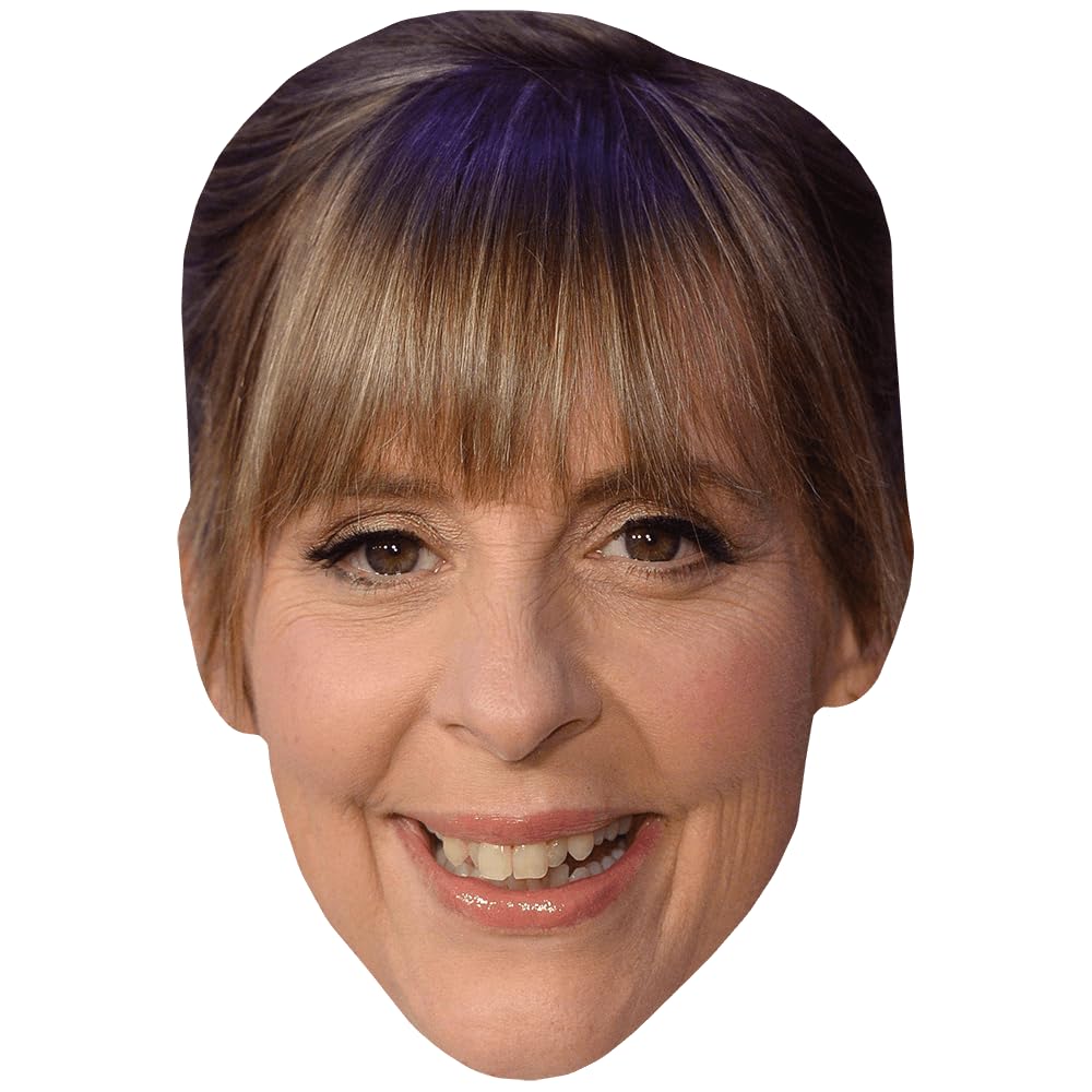 Mel Giedroyc (Bun) Celebrity Mask, Flat Card Face, Fancy Dress Mask