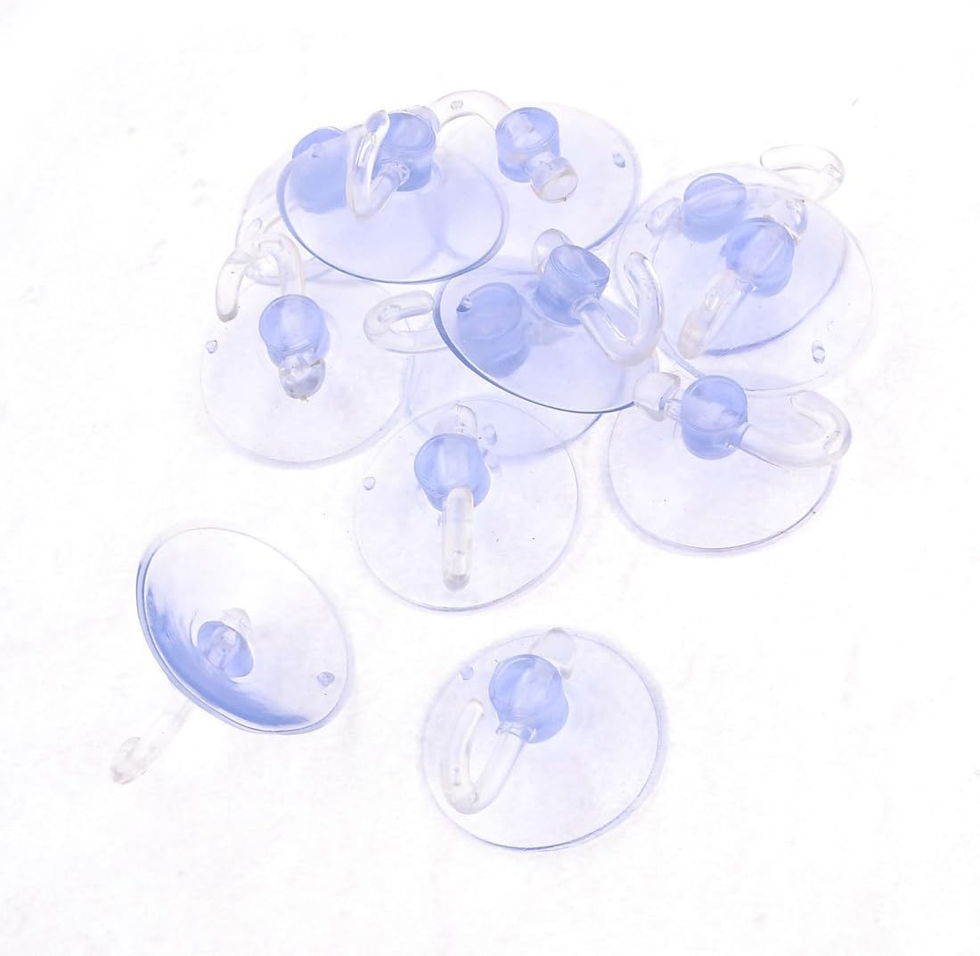 12 Pcs Hold Clear Cupula 40mm Table For Cupule Hook In Superstrength PVC Plastic Suction Hook Cups Blue Blue Transverse Home Glass Sucker Strong PVC Plastic Suction Hook