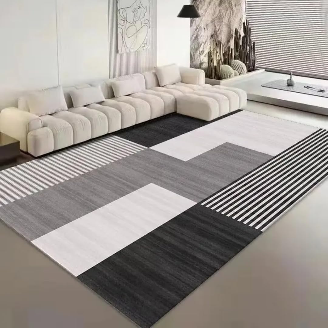 Tapis de chambre noir et doux pour éviter le sol froid 80x160