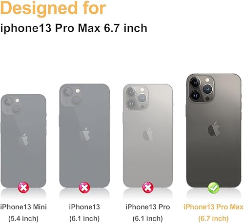 Miniatura 2 de MRYUESG Funda para iPhone 13 Pro Max, marco de aleación de aluminio, parte trasera dura transparente, parachoques suave de silicona, a prueba de