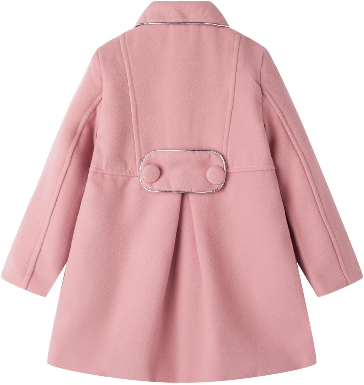 Mud Kingdom Girls Peacoat Dress Coat Faux Wool Lapel Outerwear - Image 5