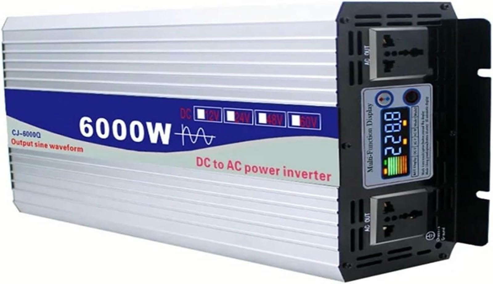 Onduleur pure sinus 12V 220V transformateur de tension voiture 3000W à 8000W CC vers CA