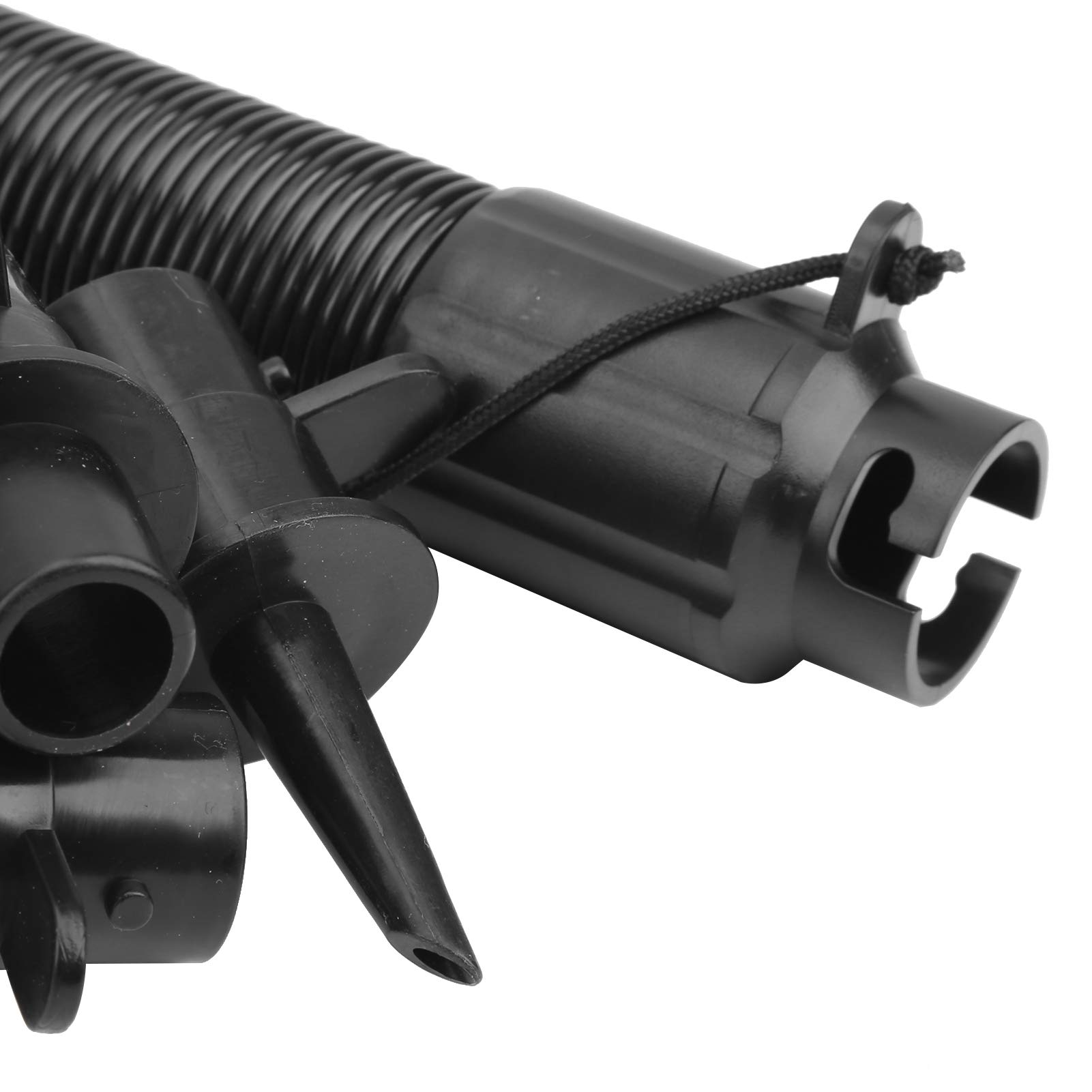POENVFPO Pompa di Aria Elettrica, Pompa di Gonfiaggio Ad Aria Portatile da 600 W a Riempimento Rapido con 3 Ugelli 1 Tubo per Tappetino da Ginnastica Gonfiabile, Anello da Nuoto,