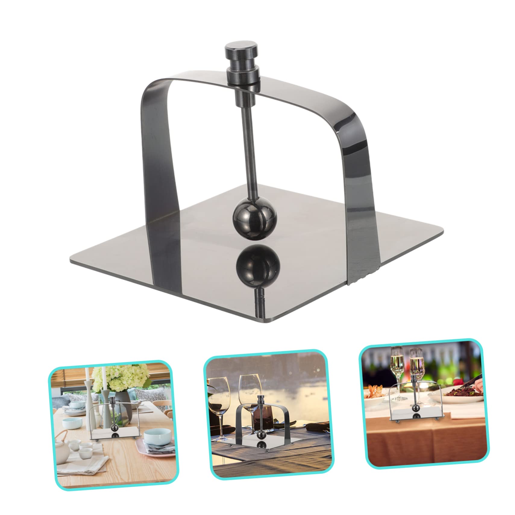 Servilletero de Acero Inoxidable para Encimera, Diseño Estable