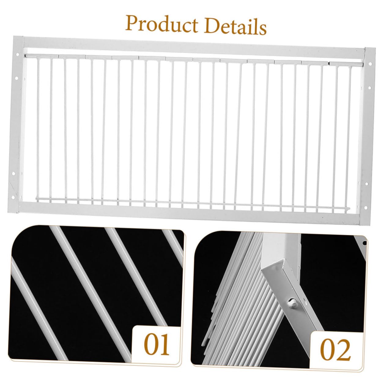 SUPVOX Puertas para Jaulas de Palomas Reforzadas 50 Cm Puerta de Hierro para Caseta de Paloma Suministros para Jaulas de Pájaros en Granjas y Patios para Aves de Corral