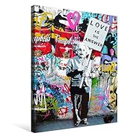 Amazon.co.jp: 7CANVAS Banksy バンクシー アインシュタイン