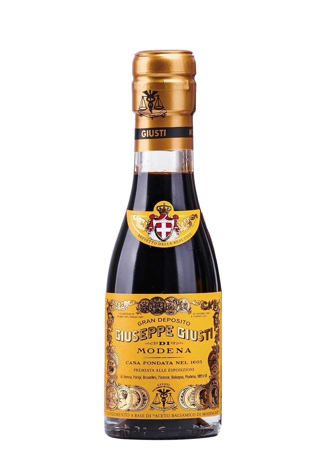 Giusti - Aceto Balsamico di Modena IGP 4 Medaglie d'oro - 100 ml con astuccio