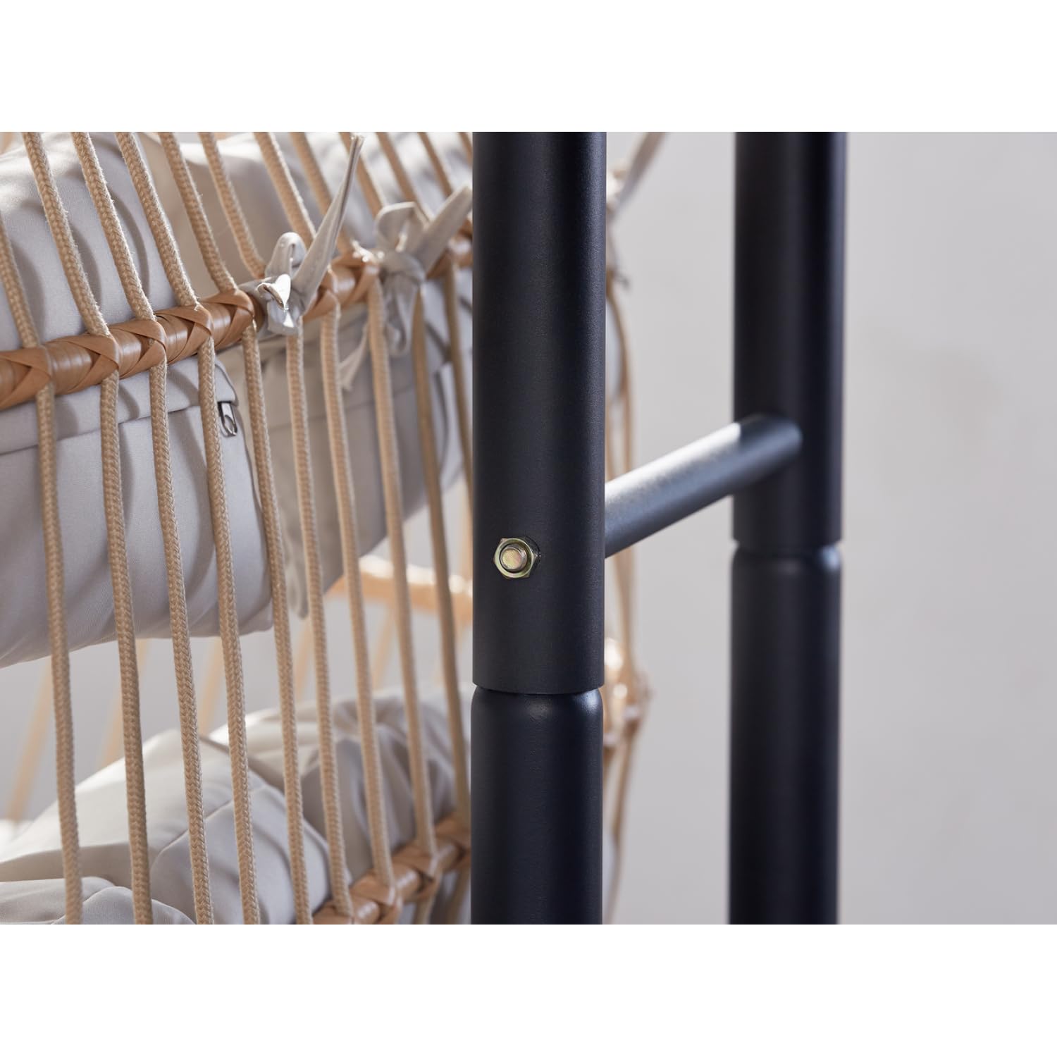 Fauteuil Suspendu FARO Résine Aspect Rotin 2 Places Naturel