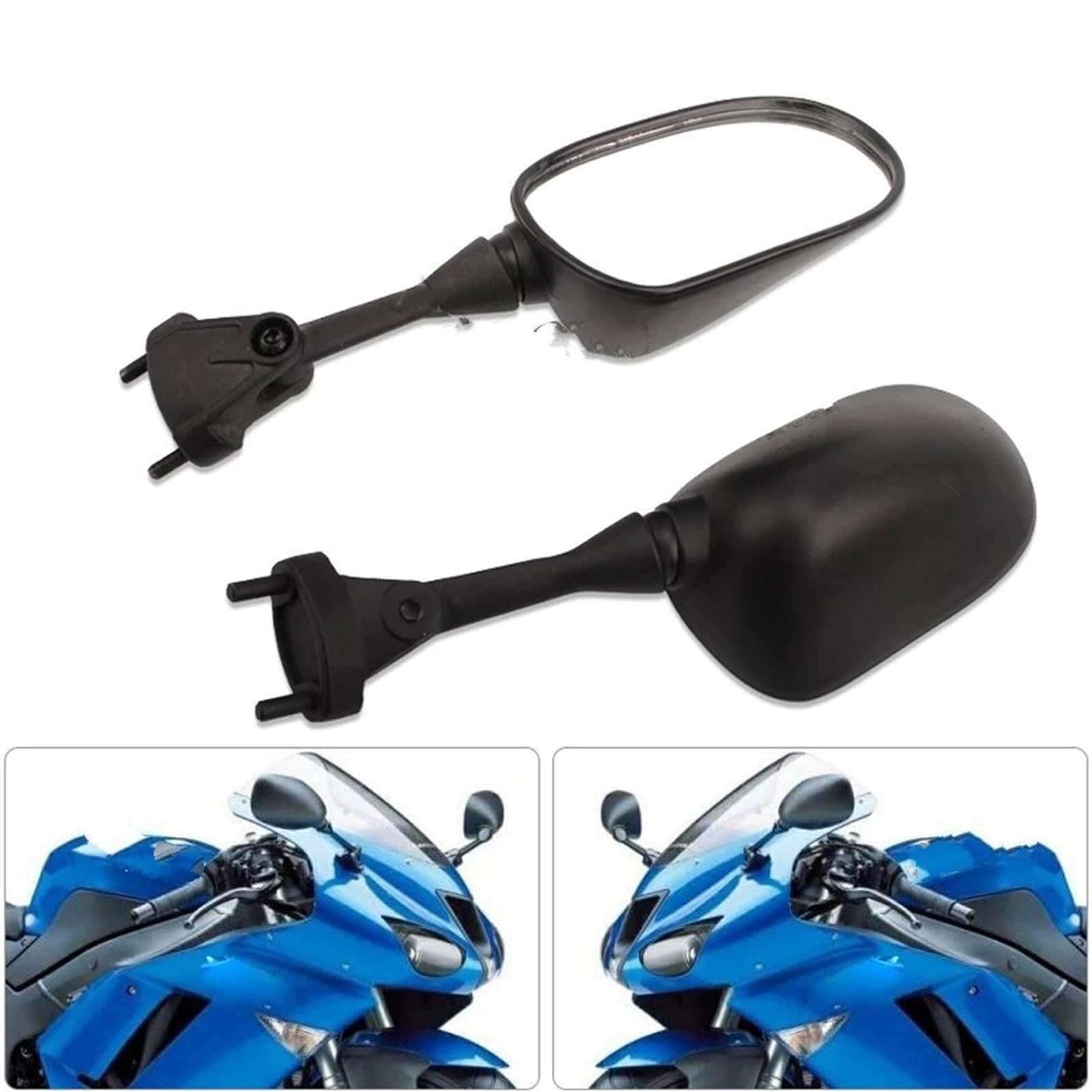 Voor Kawasaki ZX6R ZX 6R 2005 2006 2007 2008 ZX10R ZX 10R 2004 2005 2006 2007 Motorfiets Achteruitkijkspiegels Achteruitkijkspiegel Motor Spiegel