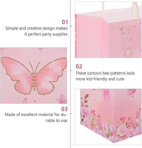 Miniatura 2 de Healifty 12 unids bolsa de bautizo bolsa de embalaje bolsas de embalaje bolsas de embalaje bolsas de almacenamiento de mariposas bolsas de regalo de