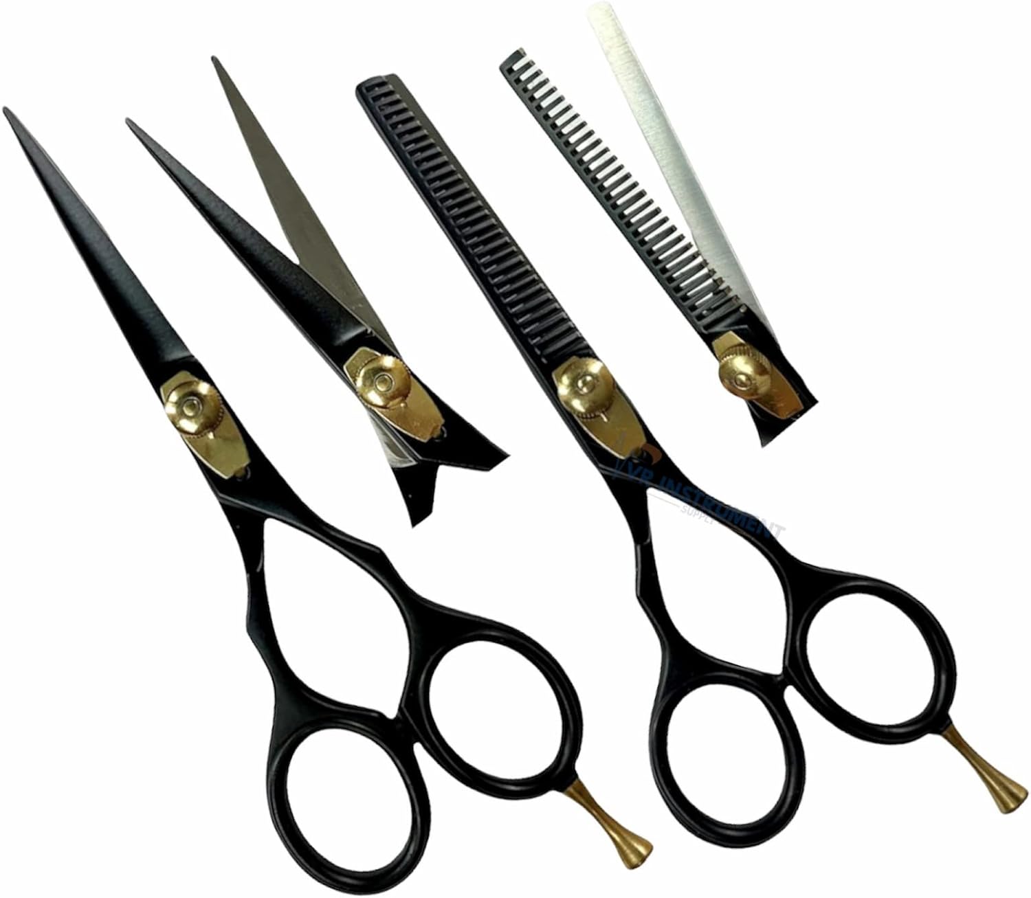 Salon Barber Hairdressing Scissor Hair Cutting/Thinning Shears 6″ Set 2 Pcs Salon Barber Hairdressing Scissor Hair Cutting/Thinning Shears 6″ Set 2 Pcs