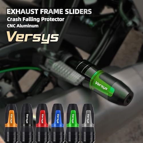 Miniatura 4 de Para Kawasaki Versys650 Versys1000 Versys 650 1000 Motocicleta CNC Accesorios Marcos de Escape Sliders Crash Pads Protector Falling Protector (Color