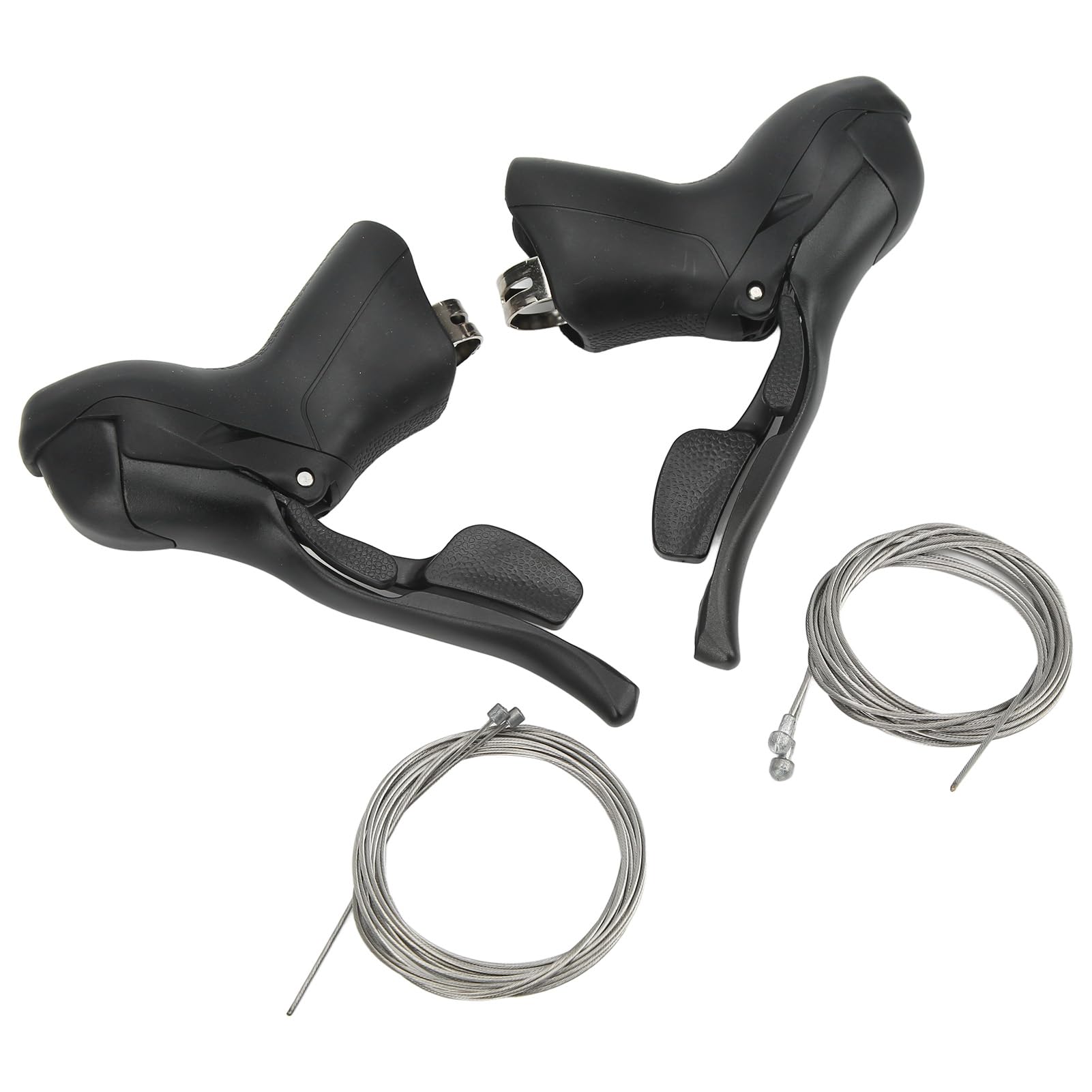 Emoshayoga Leve del Freno del per Bici da Strada, antiruggine, Resistenti alla corrosione, Resistenti all'Usura, da 22,2 a 23,8 mm, in PVC, 7 8 9 velocità, Leve del Freno del per Bici per Manubrio