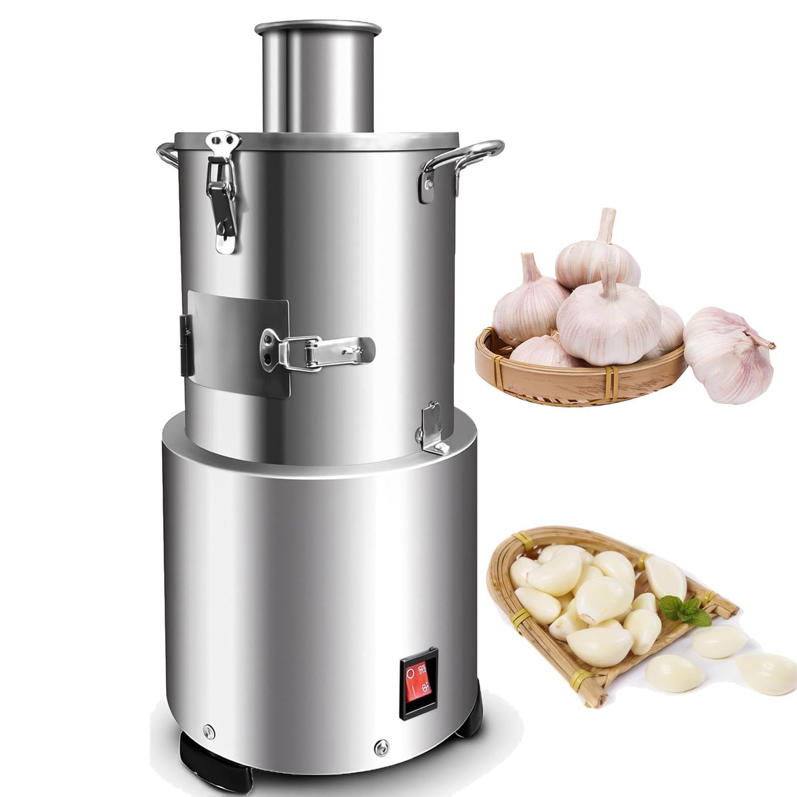 Gshshou Multicolor Commercial Garlic Peeling Machine, Stainless Steel Peeler 20-35Kg/H