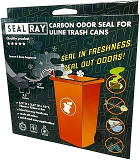 Carbon Seal for Outdoor Trash Can - Odor Neutralizer With Fragrance - Trash Can Odor Control. Fits All Outdoor Trash Containers With Lids. For All Outdoor Garbage Cans With Wheels