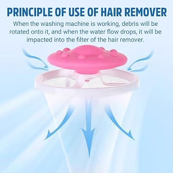 Floating Hair Filtering Mesh Removal, 2025 Upgrade Hair Catcher Washer Machine, Reusable Pet Hair Remover for Laundry, Hair Filter Cleaning Mesh Bag Dog Cat Hair Remover for Laundry (3, Colorful)
