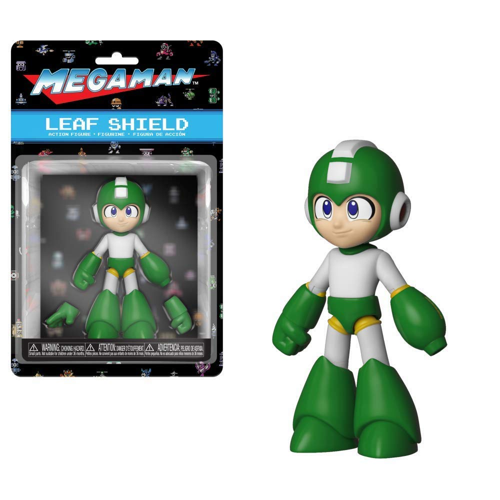 Action Figure Megaman Leaf Shield Articulado Funko Original