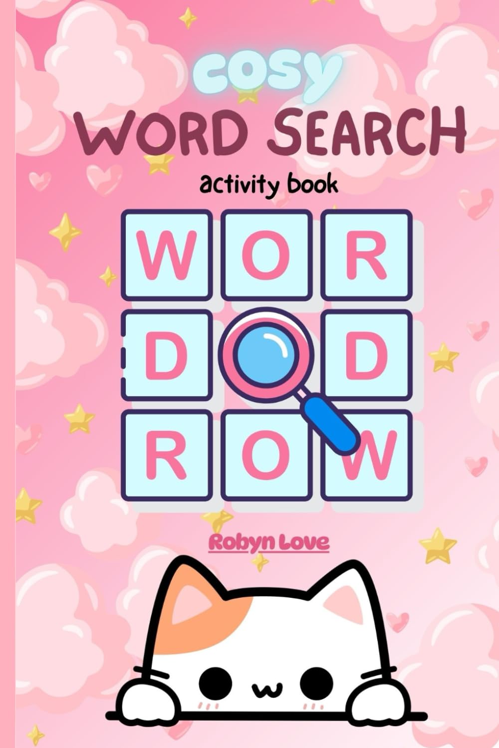 Cosy Wordsearch Activity Booklet: Cute Kawaii Style
