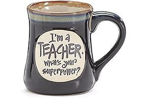 I'm a Teacher Superpower Deep Black 18 Oz Mug