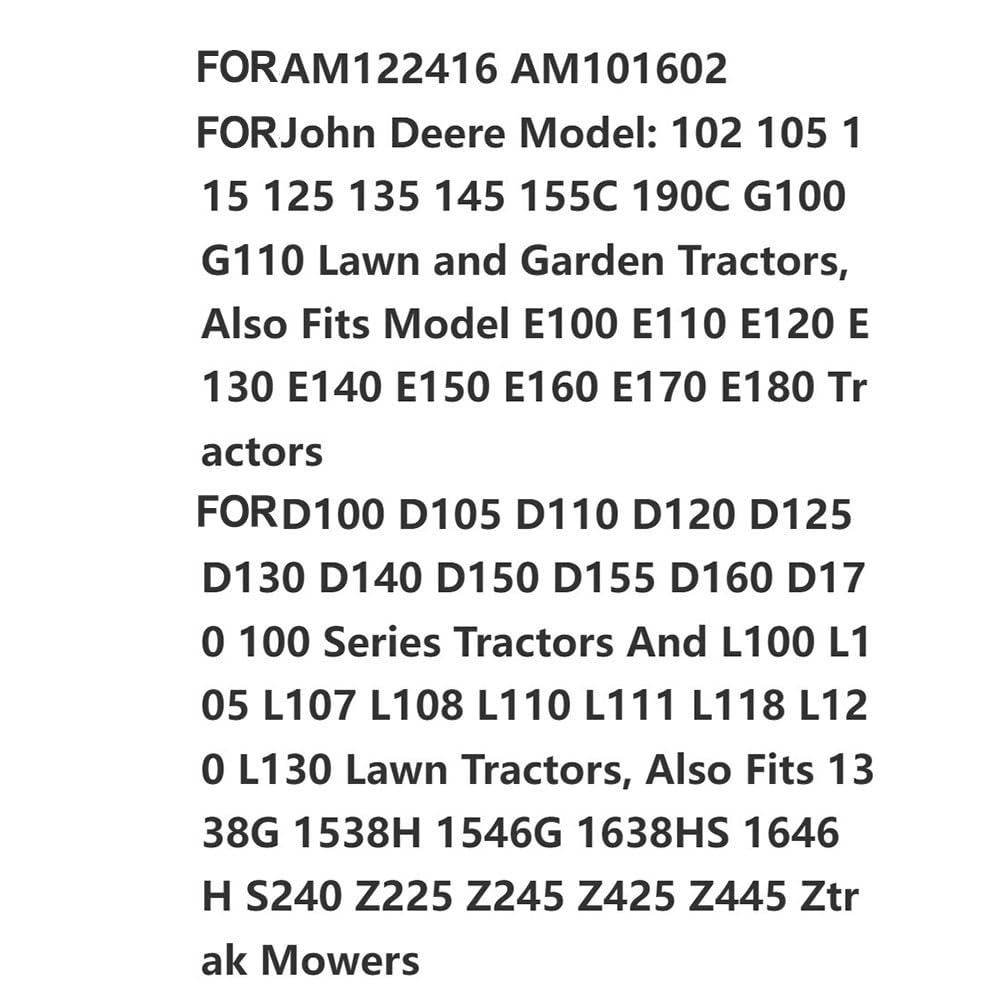 Confezione da 2 sacchetti per erba compatibili con trattori serie 100 G100 G110 L100 LA115 D130 E140, AM122416 AM101602 Bagger Collection