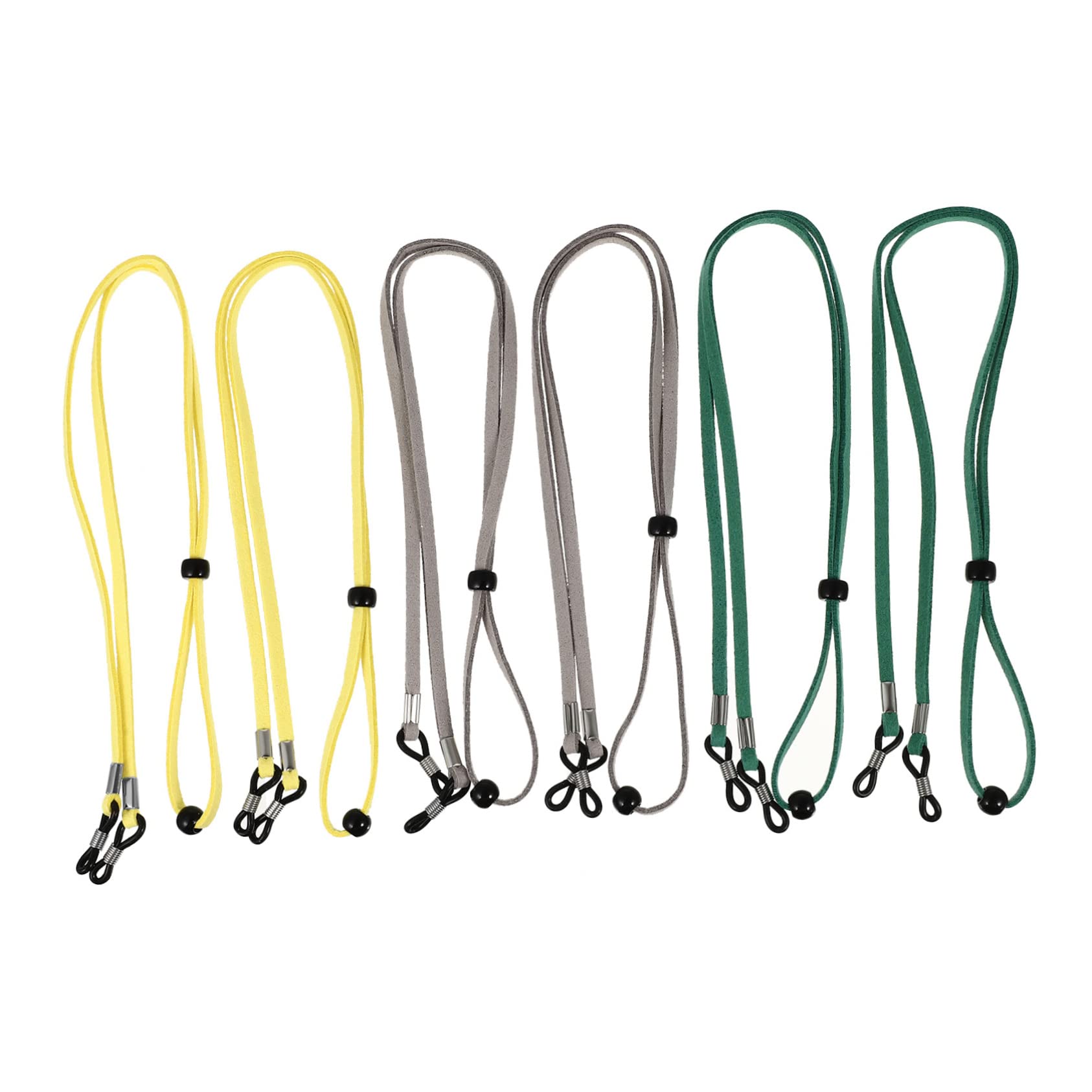 Mikikit 6pcs Glasses String Adjustable Eyewear Glasses Lanyard Lightweight Comfortable Anti-lost Mask Lanyard for Ages