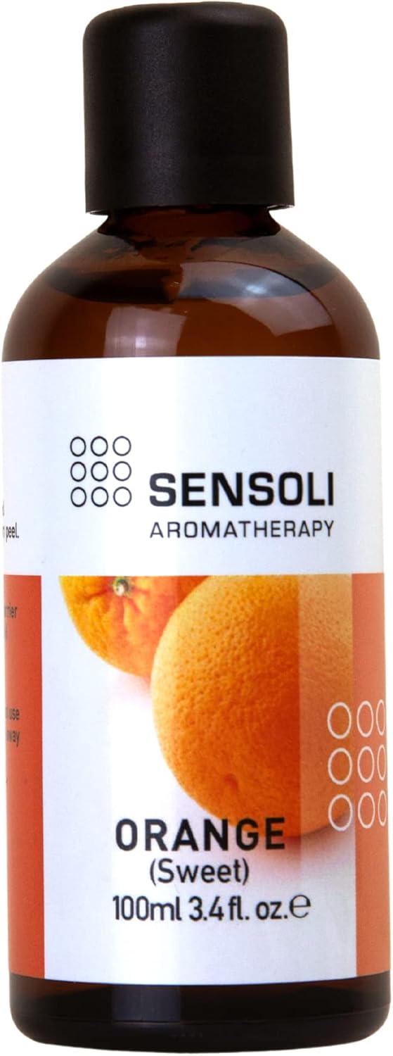 SENSOLI Orange, Sweet Essential Oil 100ml – Pure and Natural Essential Oil for Aromatherapy and Diffusers