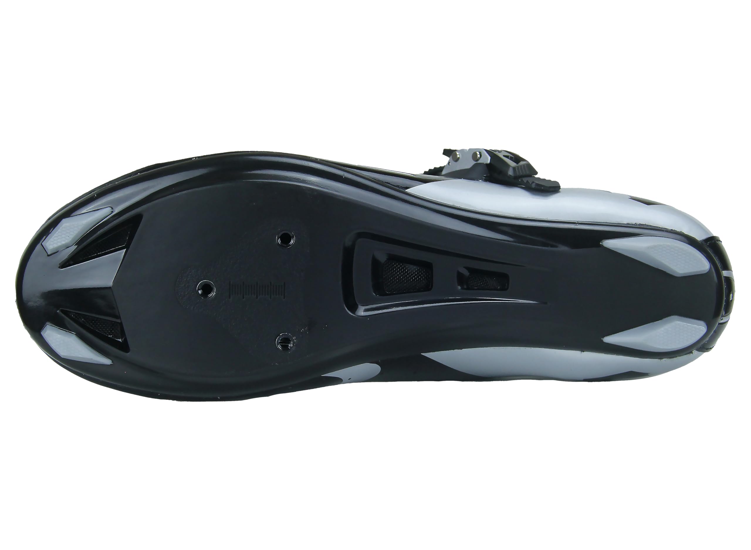 Scarpe Ciclismo per Bici da Strada Traspirante Scarpe Bici Spinning Uomo/Donna - Nero 42 EU