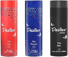 Dazller Talcum Powder|Combo Pack|Unisex Fragrance|Fresh & Long Lasting|1200g