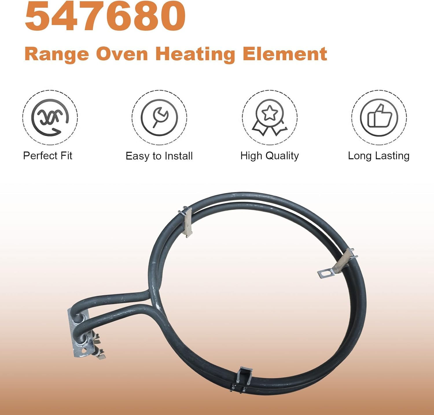 Range Oven Heating Element Part# 547680 Compatible with Some Fisher Paykel and DCS Ranges or Ovens, Replace AP6793096 545485 546726