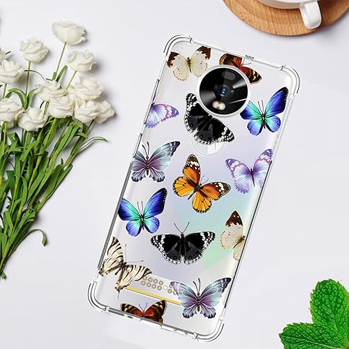Miniatura 6 de Funda para Moto Z4, transparente flexible parachoques TPU suave goma silicona cubierta teléfono caso para Motorola Moto Z4 mariposa