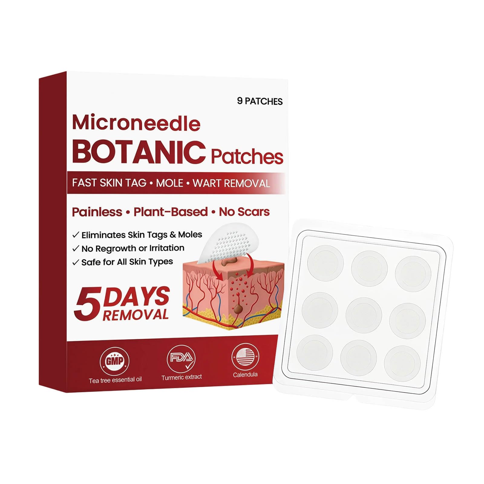 Aoseiens Microdart Patch Skin Care Patches Invisible and Practical Gentle Plasters for Daily Skin Care