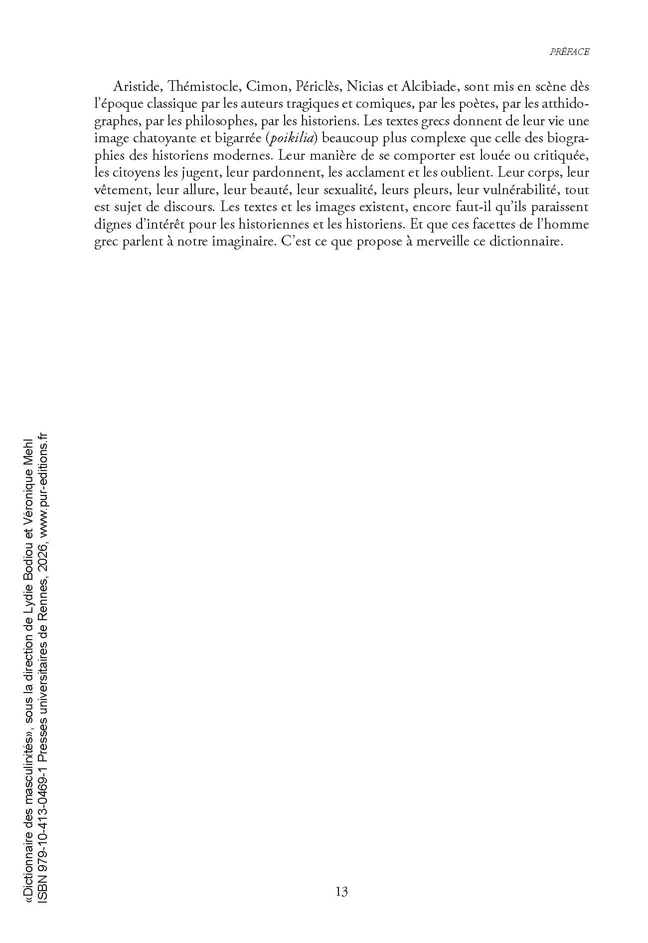 Dictionnaire des masculinités en Grèce ancienne
