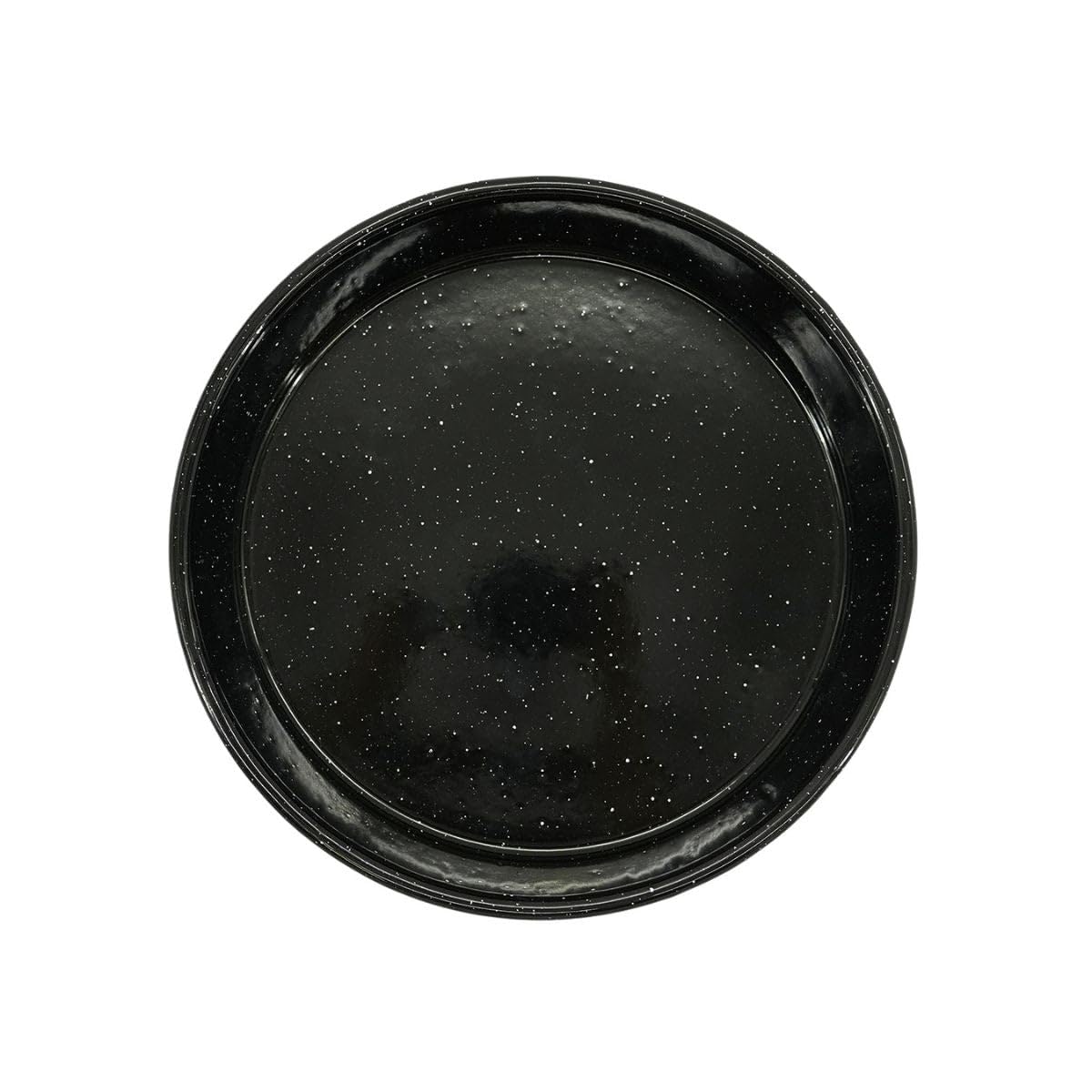 Fackelmann 687447 Cake Pan, Cake Pan, Round Mould, Pastry Mould, Steel, Enamel, Black, 26 cm x 4.5 cm